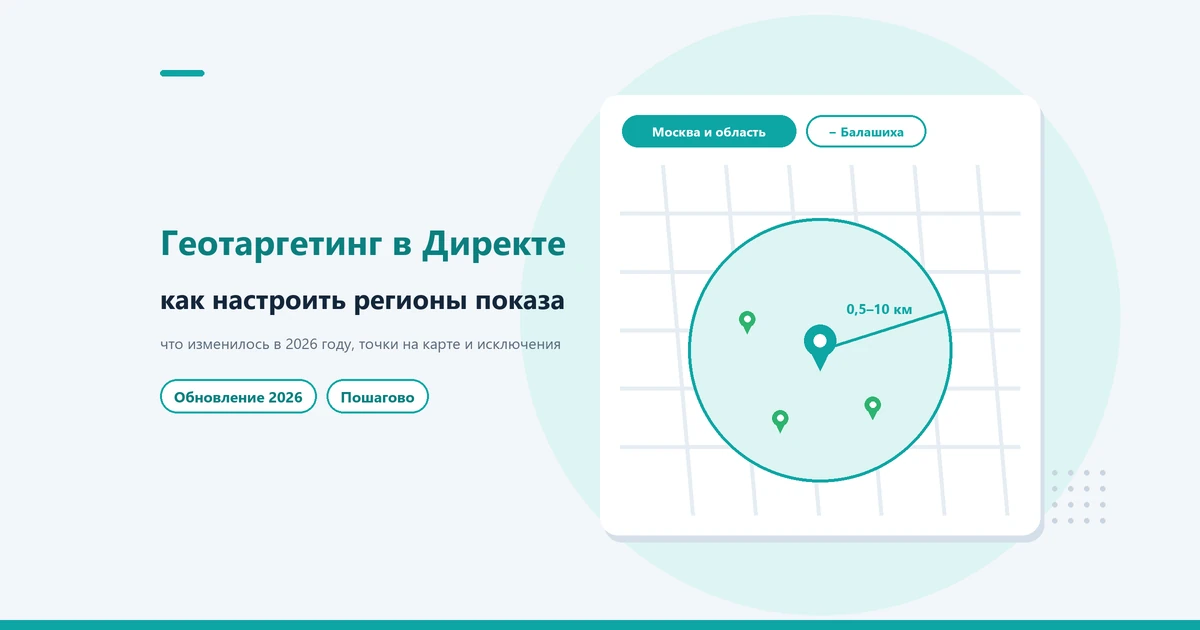 Геотаргетинг в Яндекс Директе: как настроить регионы показа